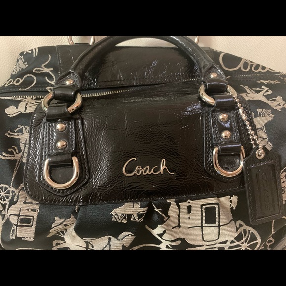 Authentic Vintage Coach Horse Print Handbag - Picture 2 of 5